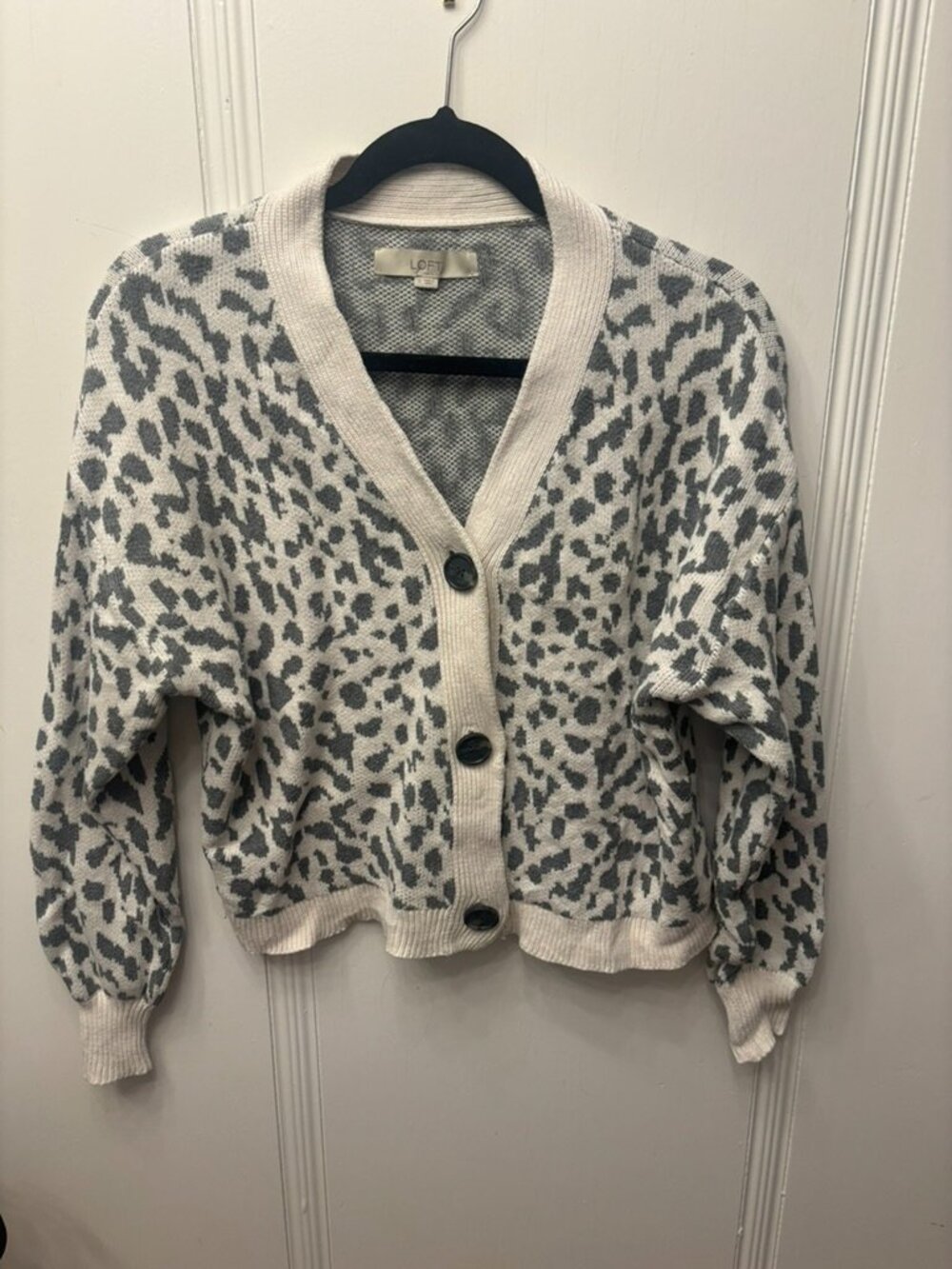 Animal Print Cozy Cardigan by LOFT